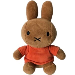 Miffy's Adventures Big and Small Adventures 7" Melanie Plush Rabbit Brown Orange